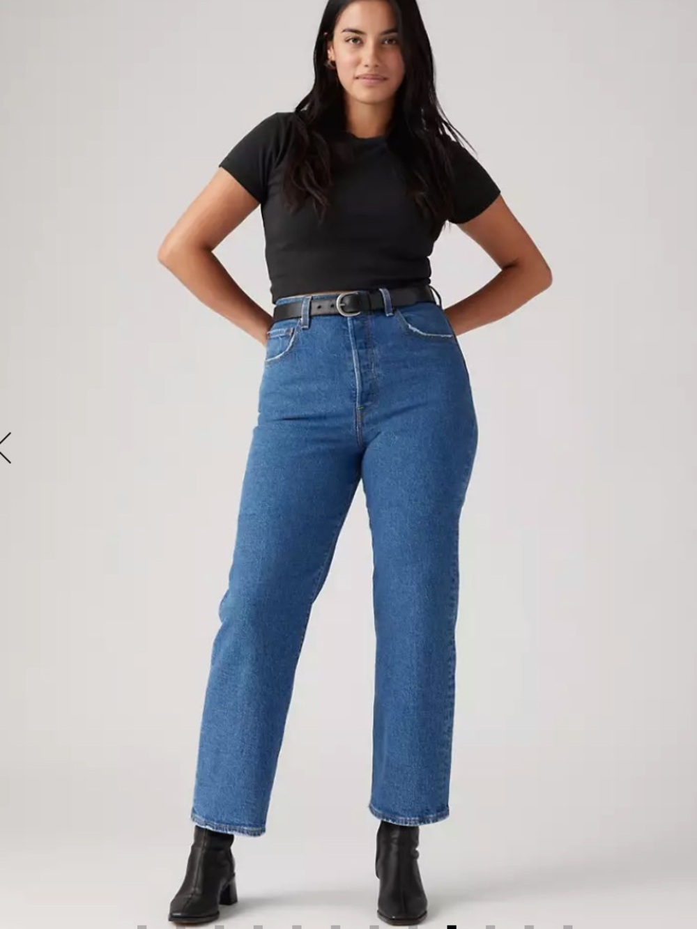 Levi’s Ribcage Straight Ankle Jeans Jazz Pop 26 x 29